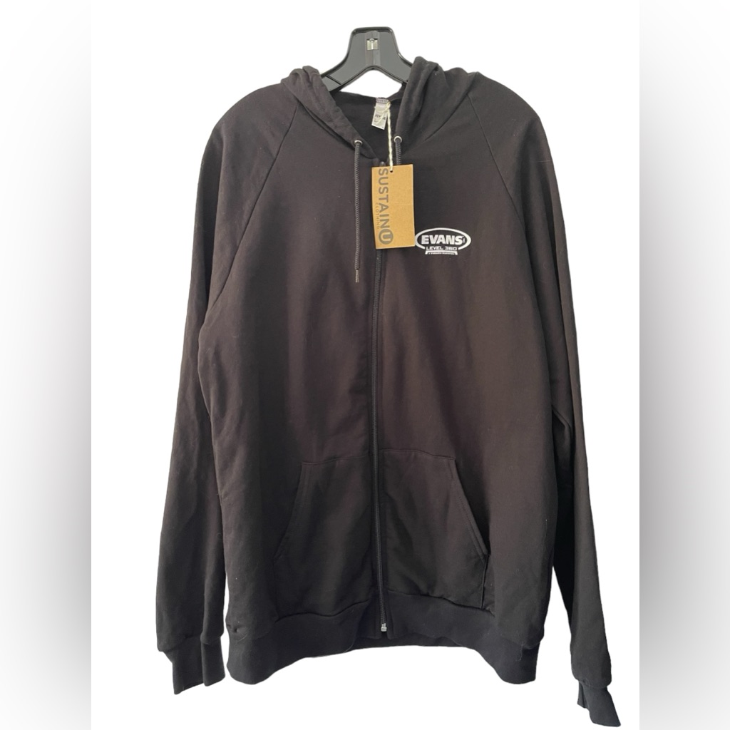 Evans Level 360 Drum Sticks  Heads Zip Up Hoodie